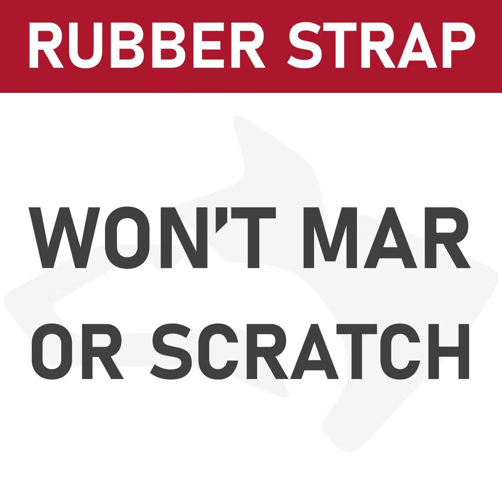 Strap Wrench 6 in Rubber Adjustable Non Marring Grip Polished Pipe Durable Tool