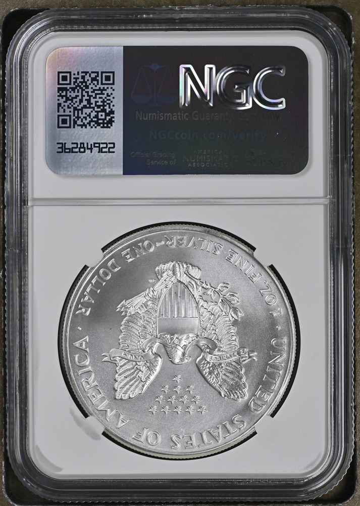 1998 Bullion Silver Eagles NGC MS-70