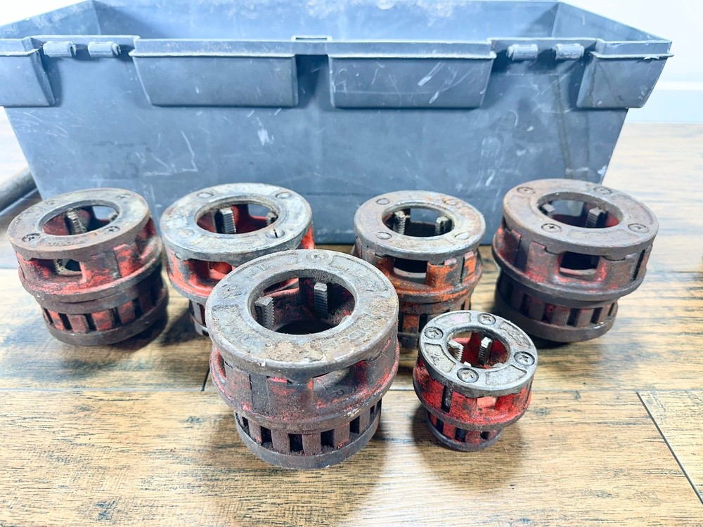 Ridgid 12-R Pipe Threader Die Head Set 12R Threading Dies G653