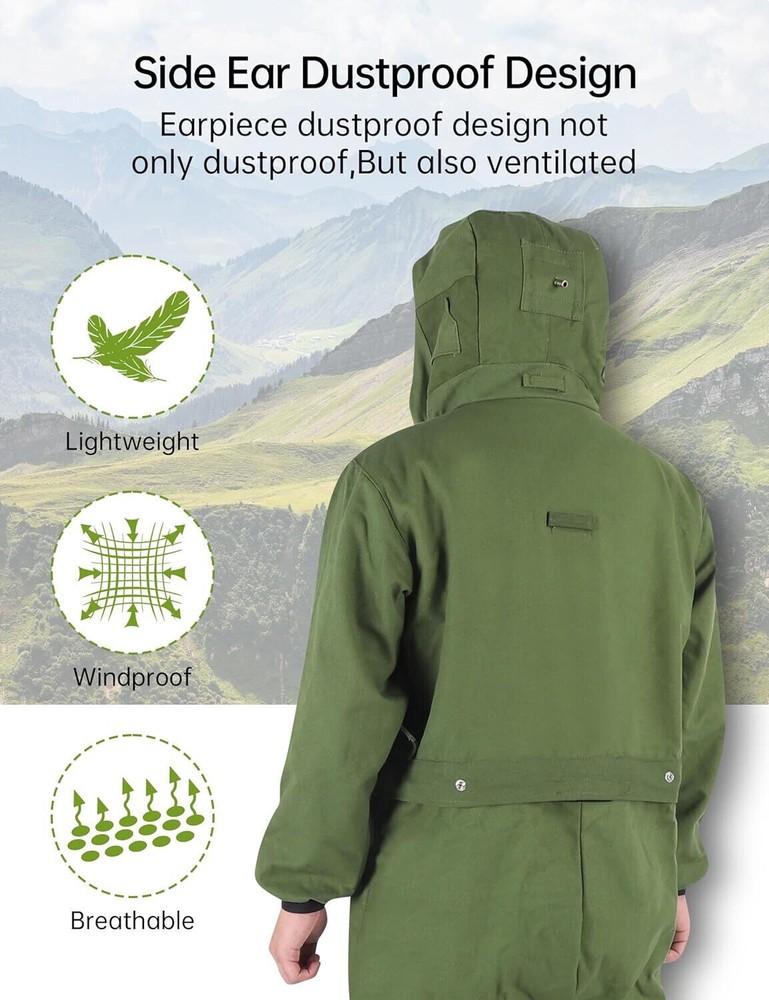 Sand Blasting Suit Protective Hood Splash Work Protection Protective Mask US