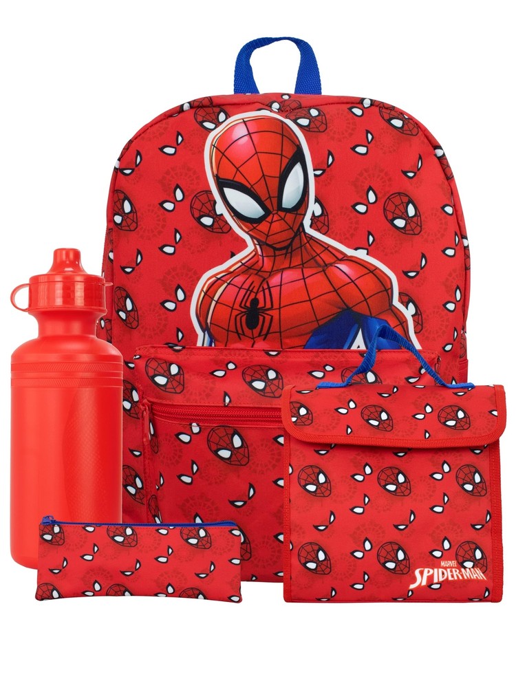 Marvel Backpack Set | Kids Backpack, Lunchbag, Water Bottle and Pencil Case S...