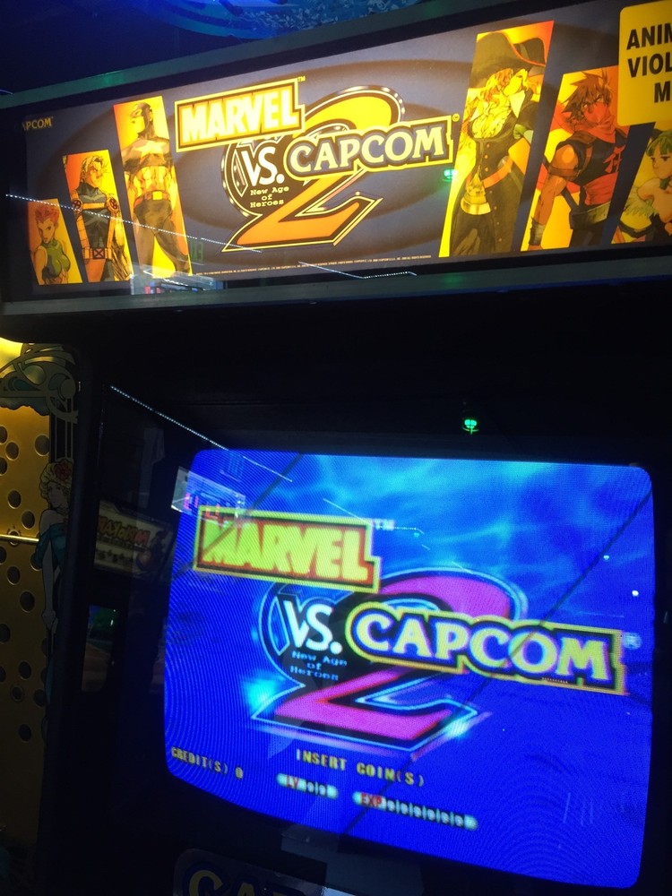 Marvel vs Capcom 2 Arcade Marquee 26"x8" and Instruction/Moves Vinyl Sheets
