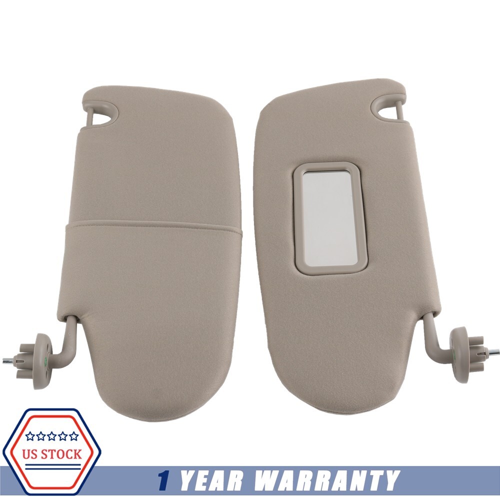 Left & Right Side Front Sun Visor Tan Sunvisors NEW For Dodge Ram 1500 2500 3500