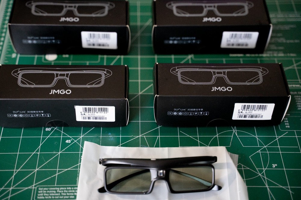 JMGO Rechargeable Active 3D Shutter Glasses - Support JMGO DLP-Link 3D P