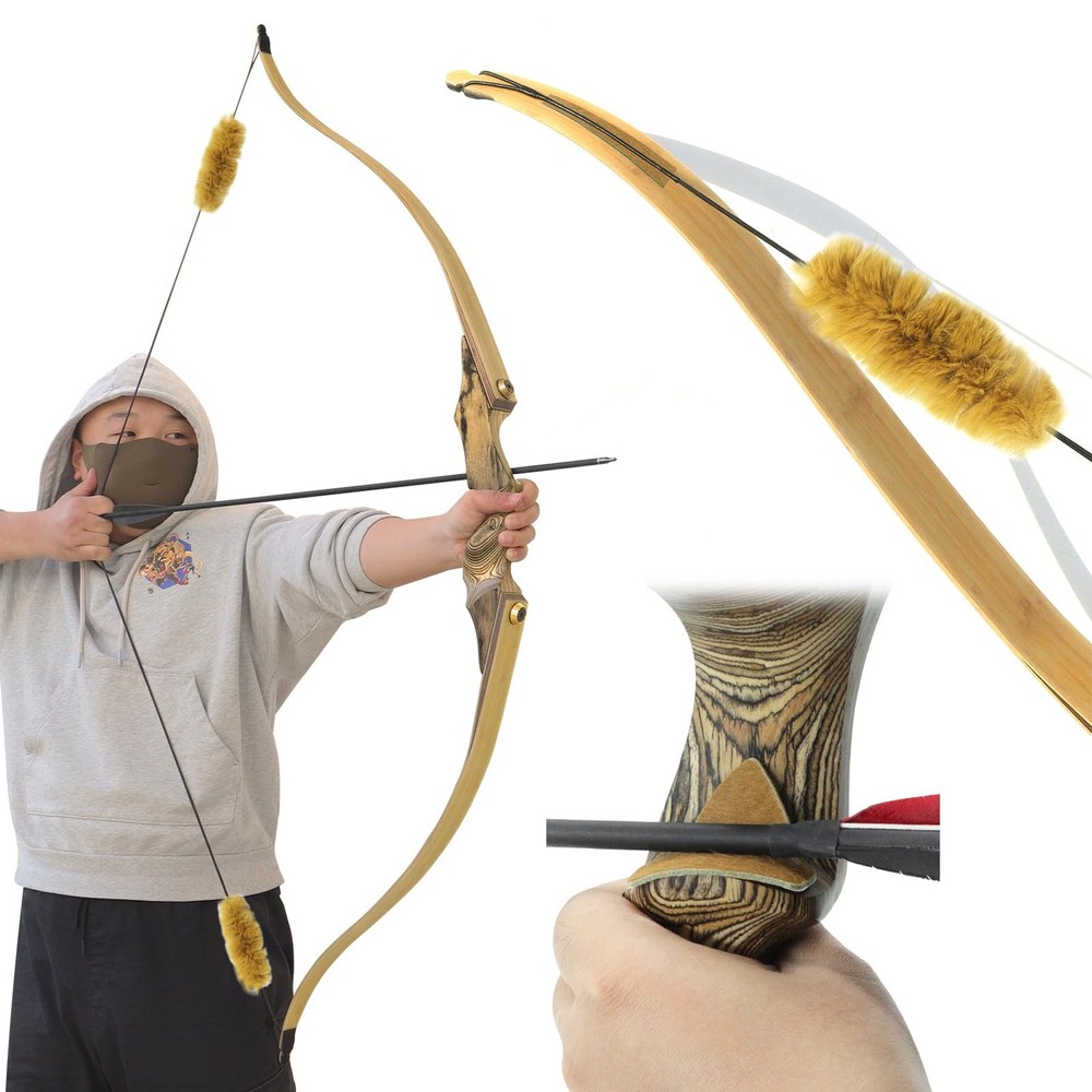 oubert Archery Bow String Silencers Kit Fur Arrow Rest Leather Limb...