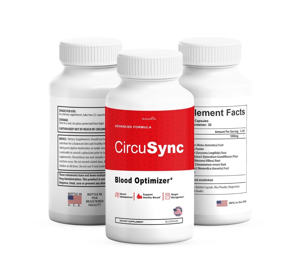 (5 Pack) CircuSync Advanced Blood Support Formula Supplement Circu Sync Capsules