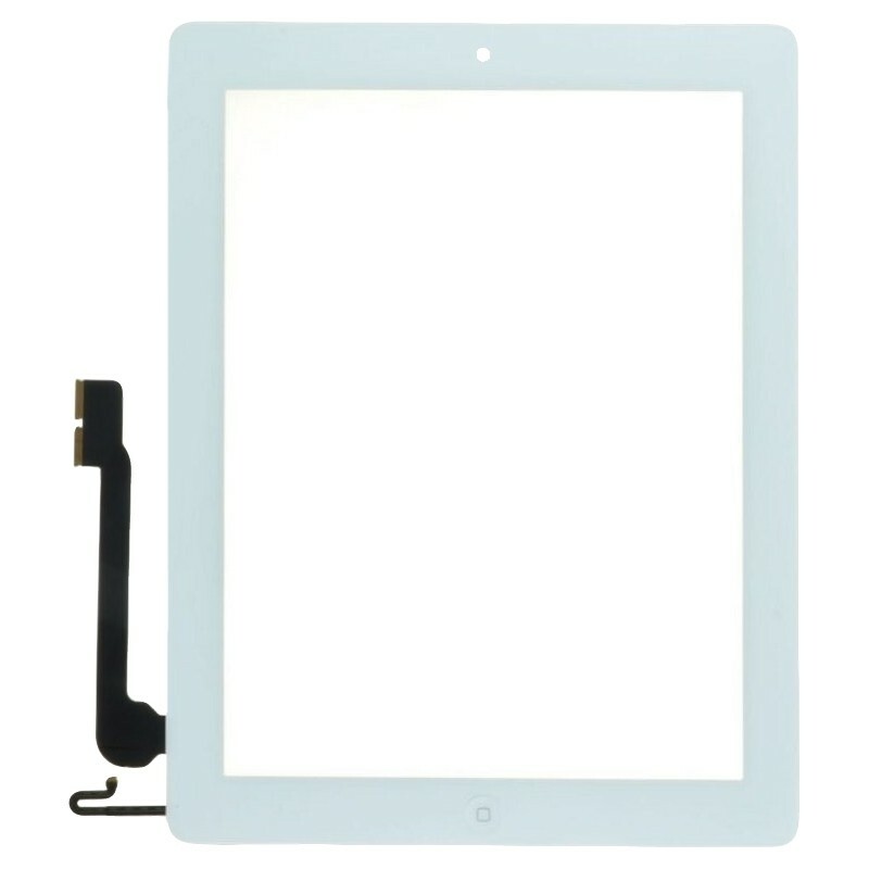 Digitizer & Home Button Assembly for Apple iPad 4 White Front Glass Touch Screen