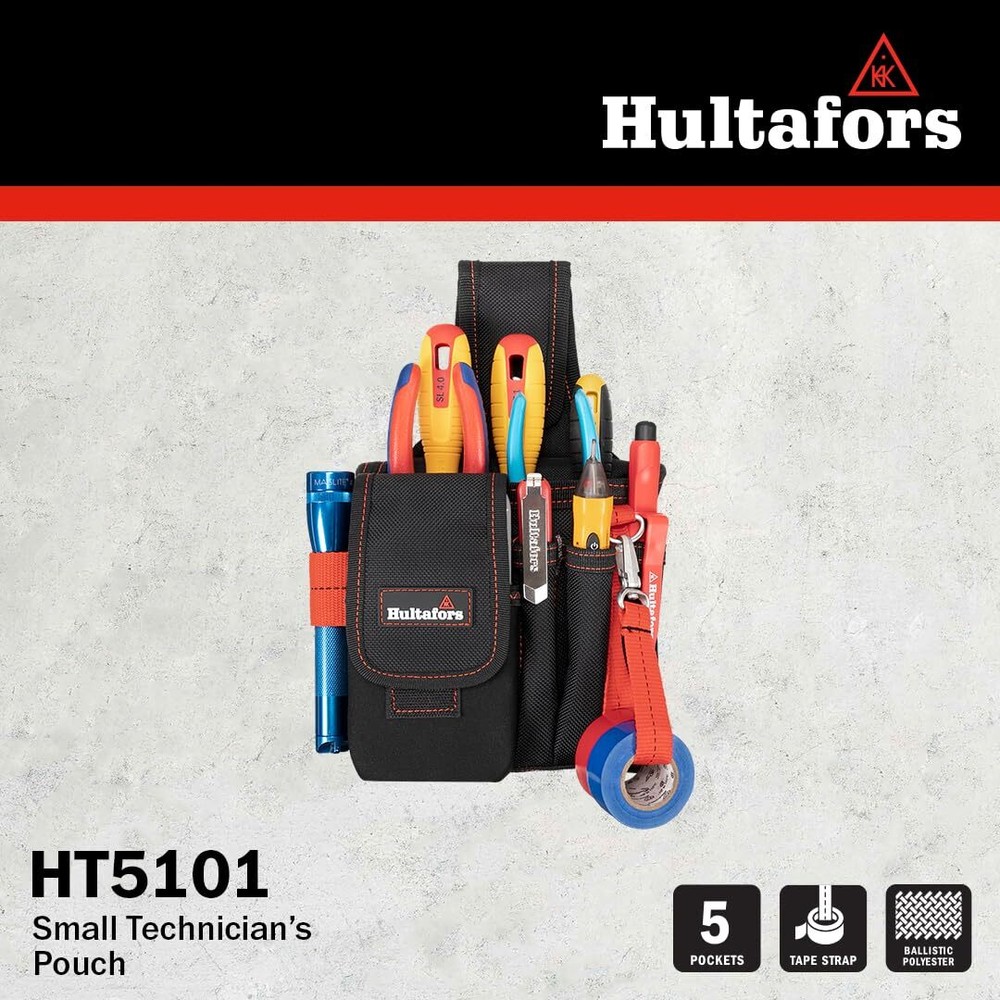 Work Gear HT5101 Small Technician's Pouch Heavy Duty Ballistic Polyester Neop...