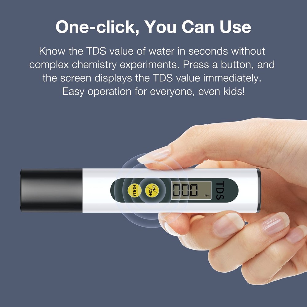 Tds Meter Digital Water Tester - Affordable & Reliable Testing White