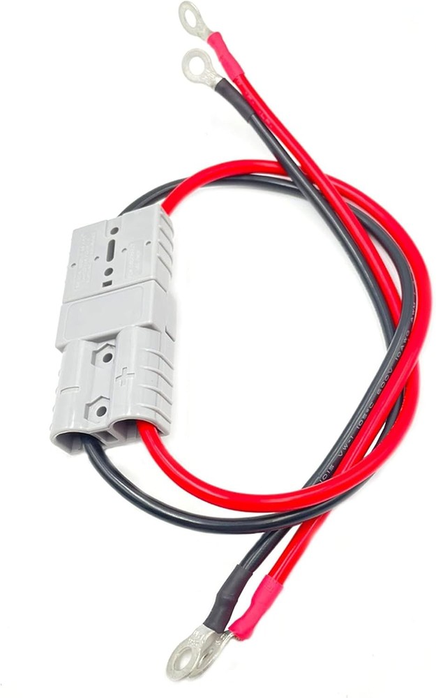 2Pcs Electric Forklift Charging Plug Cable with O Ring Battery Connect Grey