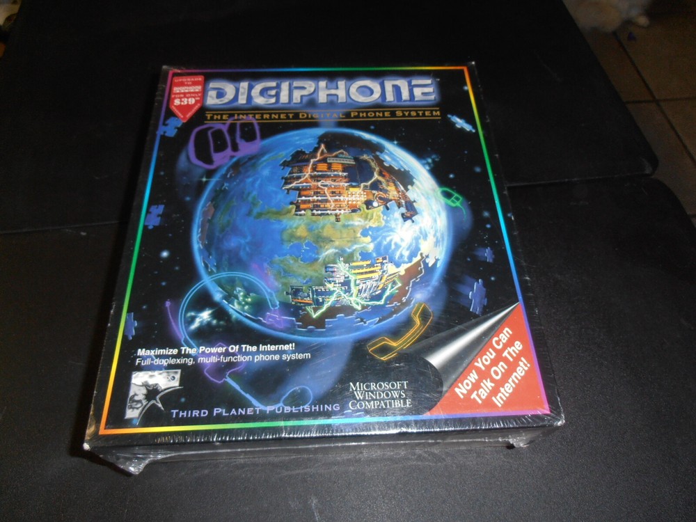 Digiphone, Internet Digital Phone System (PC, 1995) Factory Sealed, Vintage.