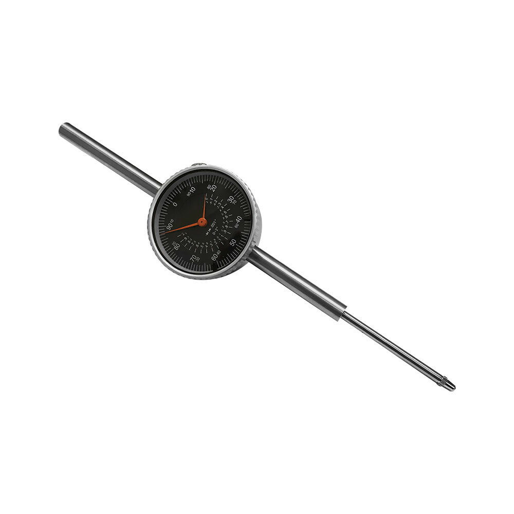 Lug Back Travel Dial Indicator Lathe Black 0-2'' Dial Indicator .001 GRAD