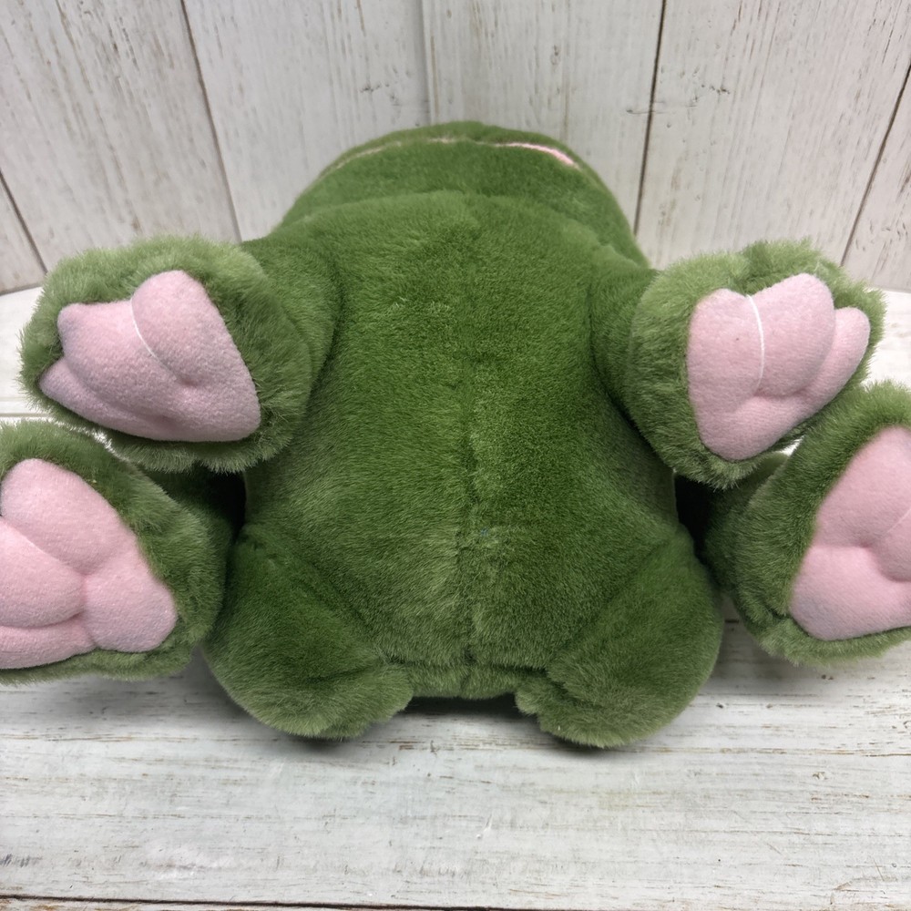Vtg 24K Polar Puff 11" Frog Plush Special Effects 1994 Sitting Toad Stuffed