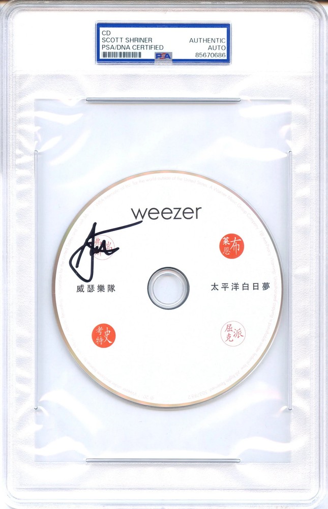 Scott Shriner Signed Autographed CD “Pacific Daydream” Weezer PSA/DNA Authentic