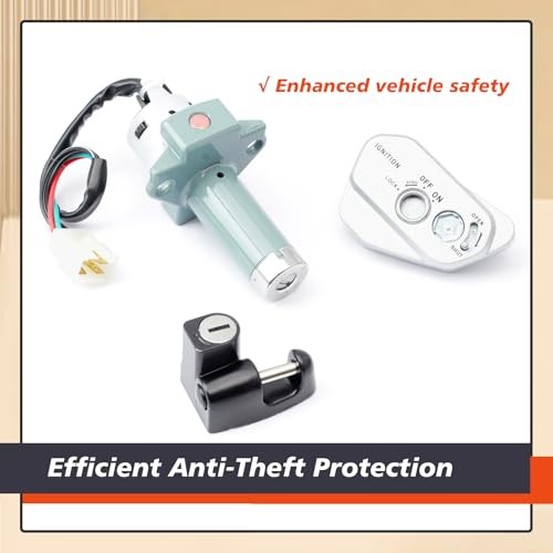 Ignition Key Switch Kit Replacement for Tbr7 for Hawk 250 250cc Motorcycle
