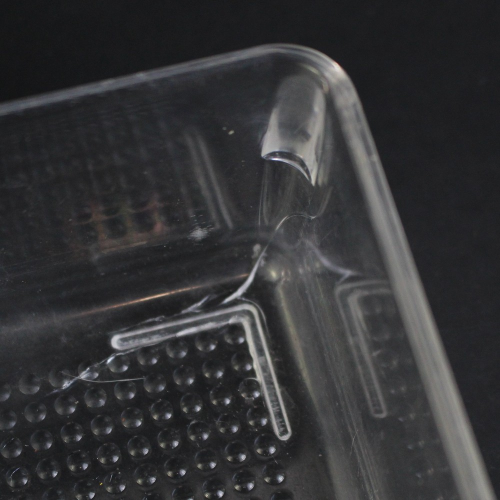 7 Section Square Clear Plastic Divided Tray For Crafts Organization