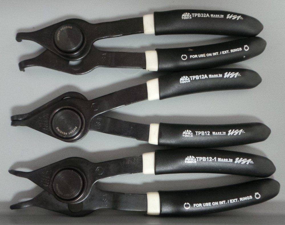 Mac Tools PK9RRPB 9PC Push-Button Retaining Ring Pliers Set w/ Case