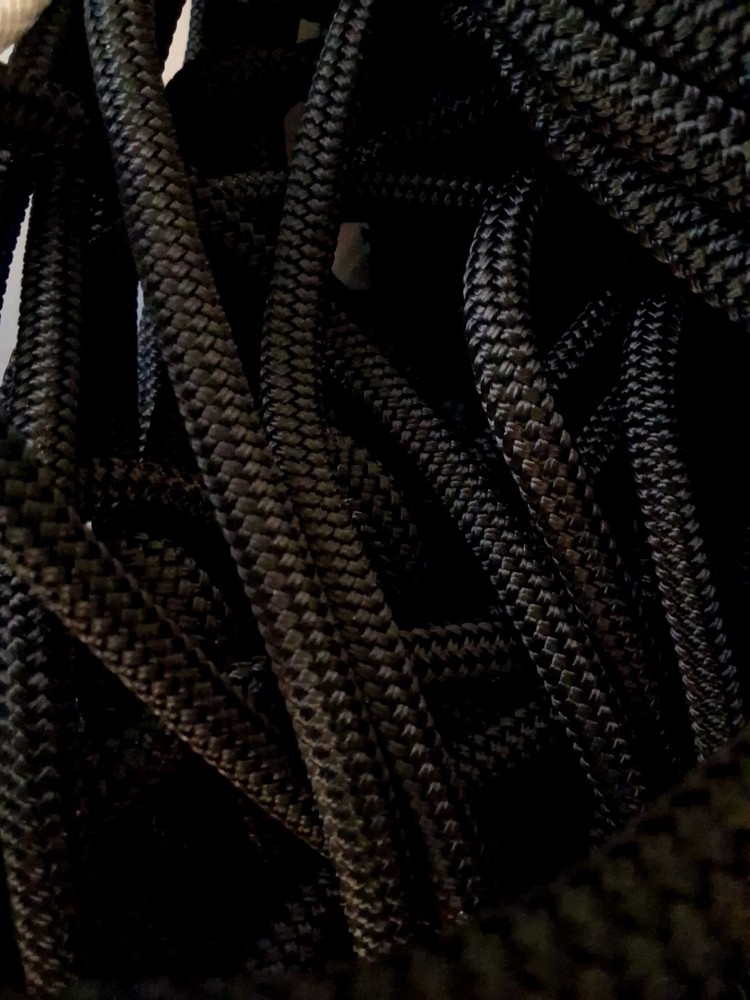 7/16 X 148 ft. Double Braid Polyester Rope. Grade B .Black