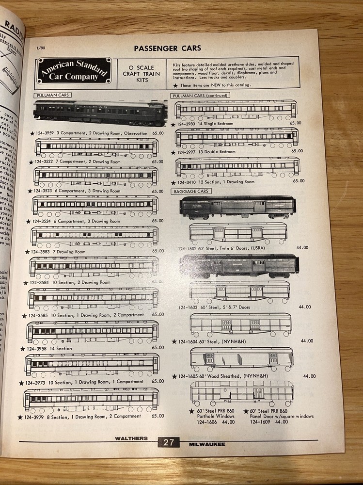 Walthers O Scale Catalog & Craft Train Reference Manual Model Railroading 40th