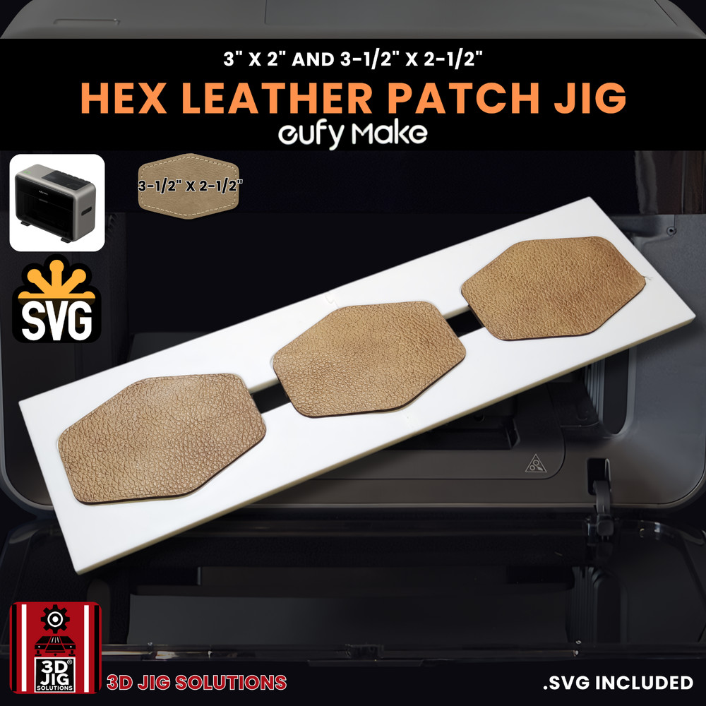 EufyMake E1 Jig | Hex Hat Patch UV Printer Fixture, UV Printing Alignment Tool