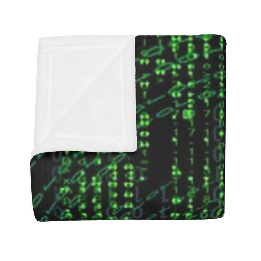 The Matrix Grid Plush Fleece Blanket