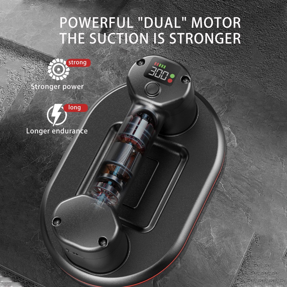 Electric Vacuum Suction Cup Lifter with Digital Display