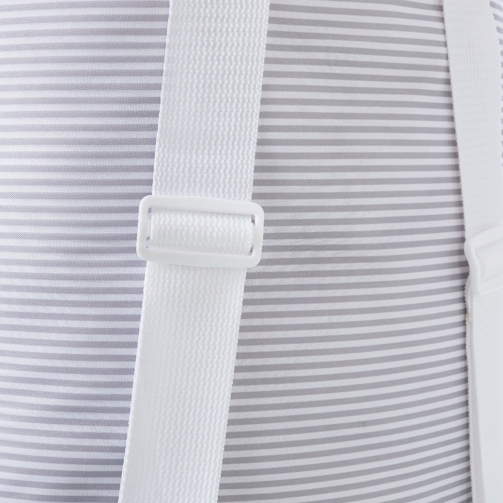 (3 pack)Arctic White and Soft Silver Backpack Laundry Bag 15"W x 11"D x 32"H