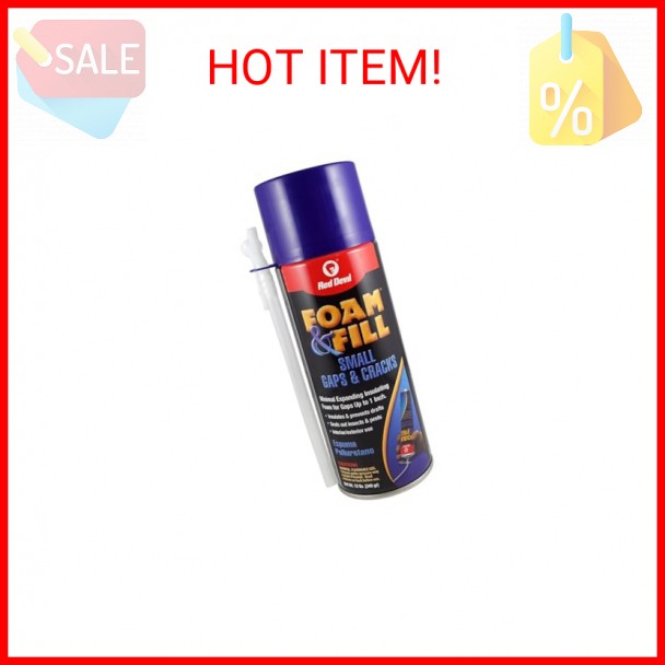 Red Devil 0913 Spray Foam & Fill Small Gaps & Cracks Expanding Insulation, Polyu