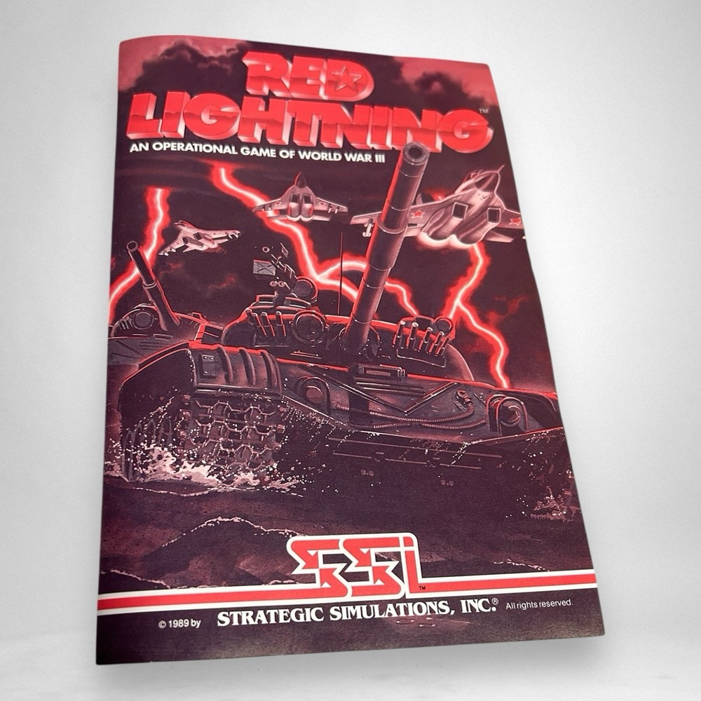 Red Lightning Commodore Amiga Complete Video Game Software Floppy