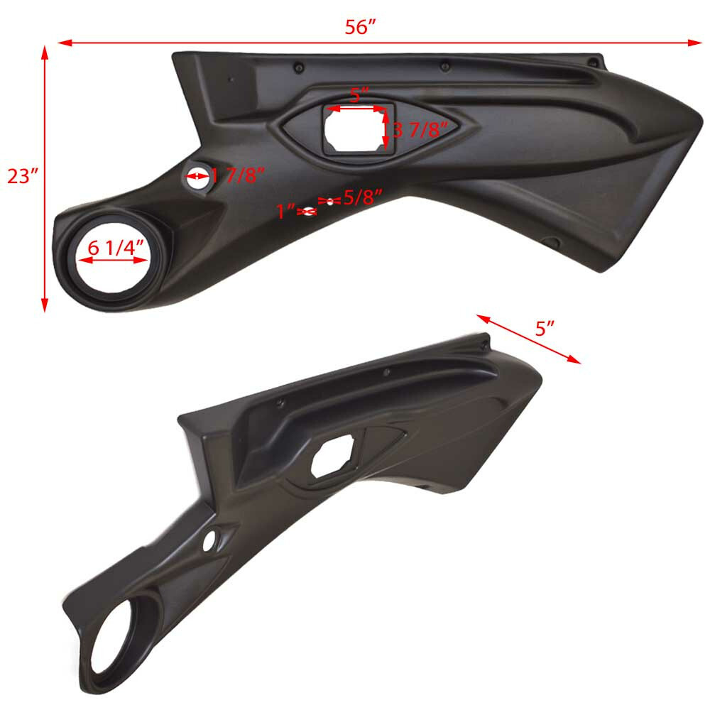 MasterCraft Boat Blank Side Panel 542150 | XStar Armrest Black Vinyl