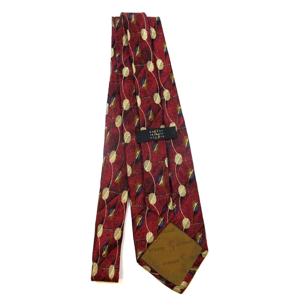 Robert Talbott Stidio Men's Silk Multicolor Necktie Designer Geometric