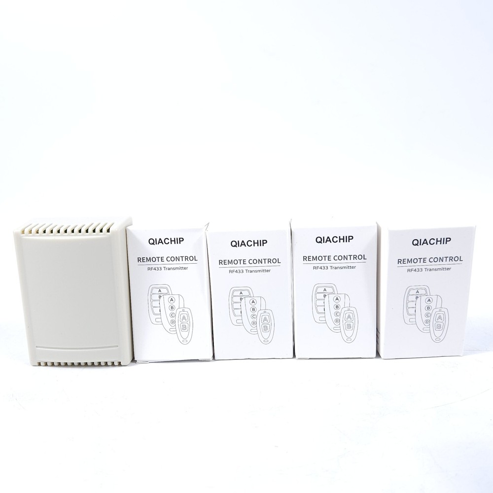 QIACHIP Universal 12V 4CH Wireless Relay Remote Module Switch RF 433Mhz