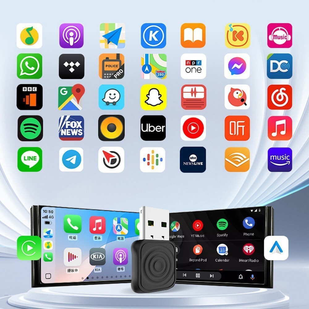 Mini 5.0 Ultra Wireless CarPlay Android Auto Adapter Auto Connection