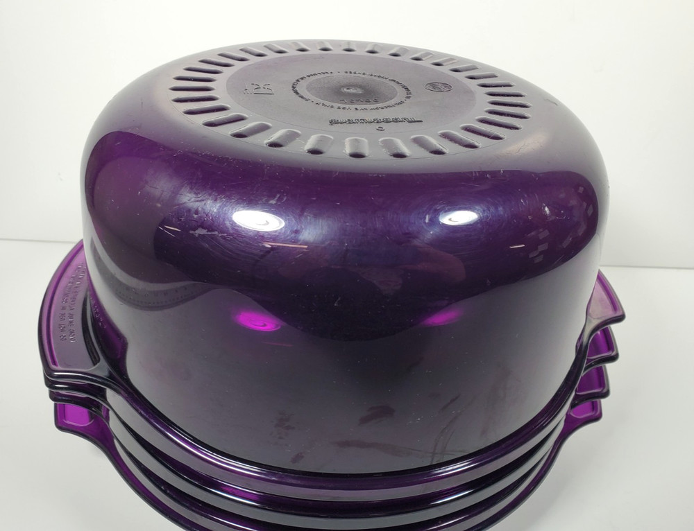 TUPPERWARE Purple Microwave Cooker Steamer 5 Pc Set