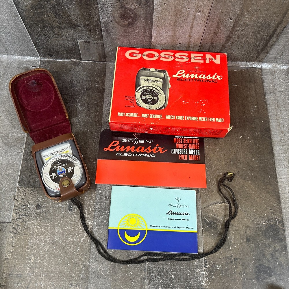 Gossen Lunasix Electronic Exposure Light Meter - With Box