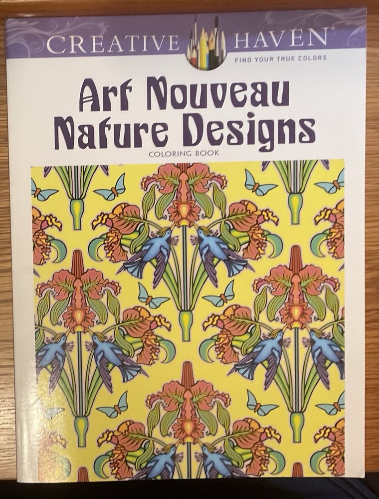 Art Nouveau Nature Designs, A Creative Haven Coloring Book