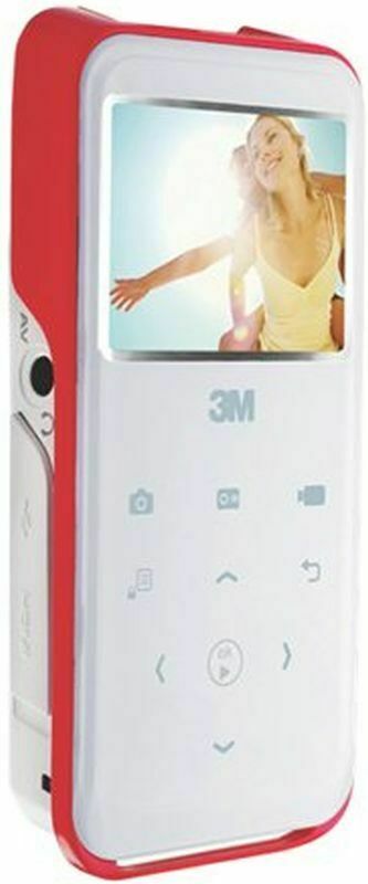 3M SHOOT & SHARE CAMCORDER PROJECTOR CP45R Red Accent