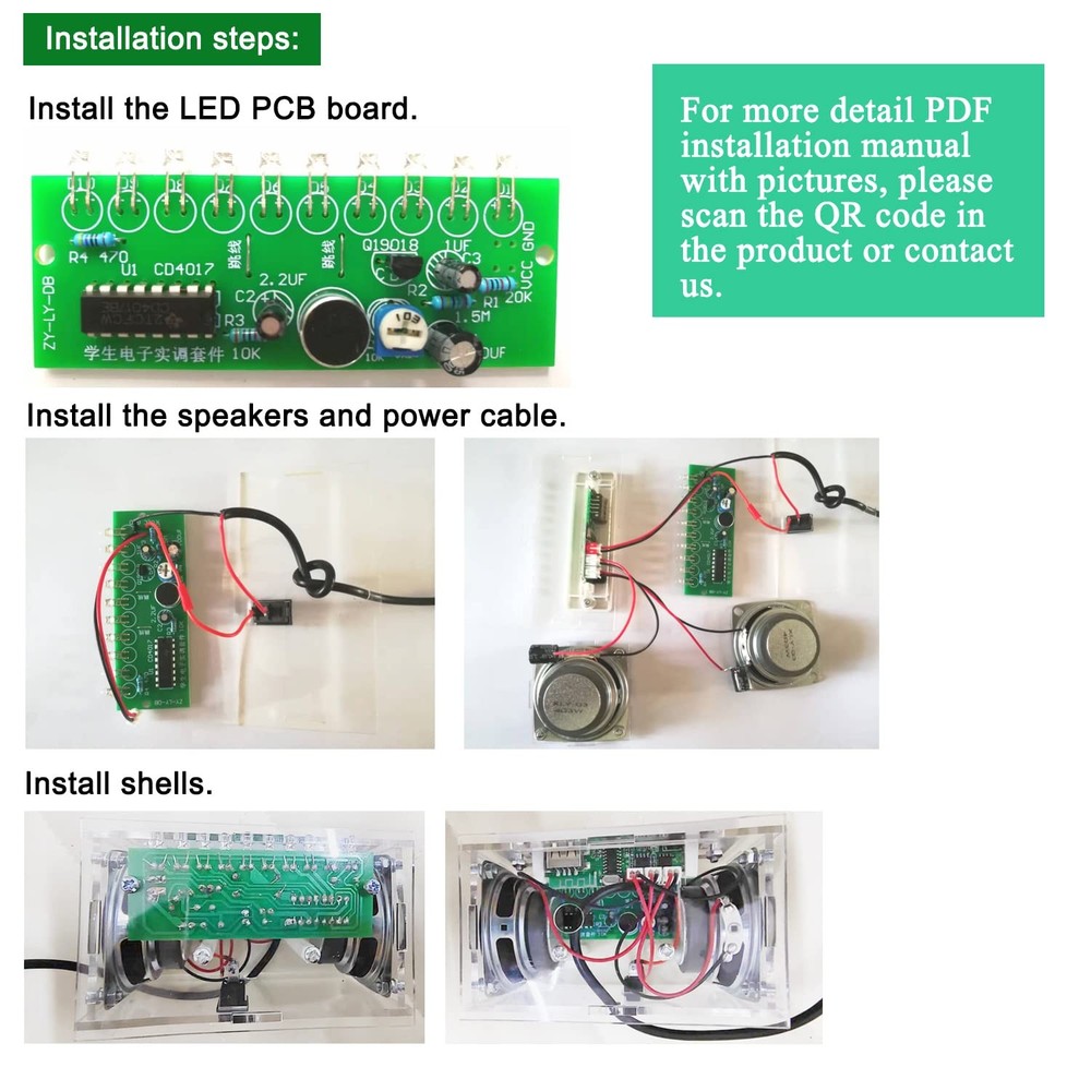 Bluetooth Speaker Soldering Practice Kit - DIY Electronics Kit with High - Fi...