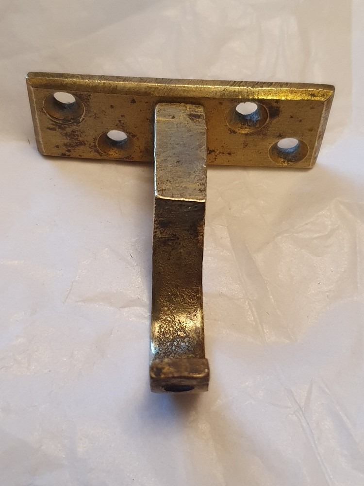 Victorian Solid Brass Curtain Pole Brackets