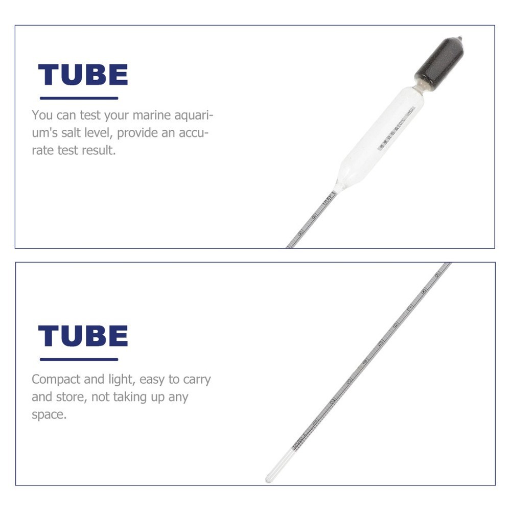 Hydroponic Water Tester Temperature Meter Triple Scale Hydrometer