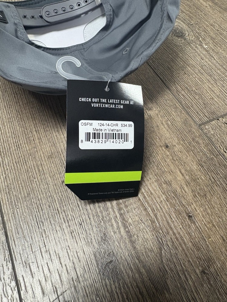 Vortex Optics Hat Adjustable Grey/Gray NEW.