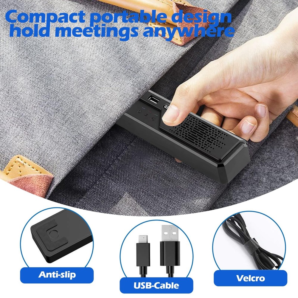 3 in 1 USB Computer Speaker with Microphone, PC Laptop Desktop Conference Speake