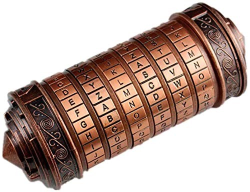 Cryptex Da Vinci Code Mini Cryptex Lock Puzzle Boxes with Special Copper