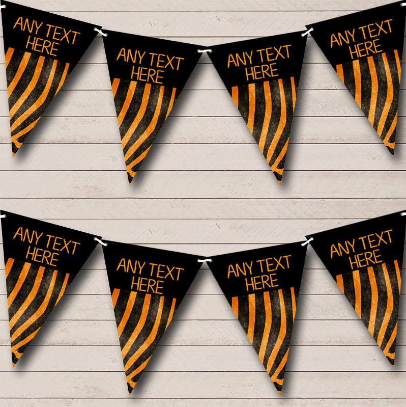 Animal Print Tiger Personalised Hen Party Bunting