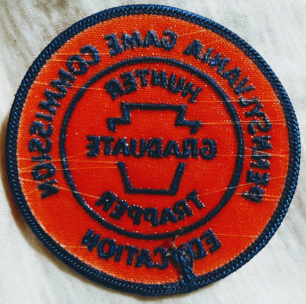Pa Pennsylvania Game Commission 3" 1990's Hunter Trapper Education Patch