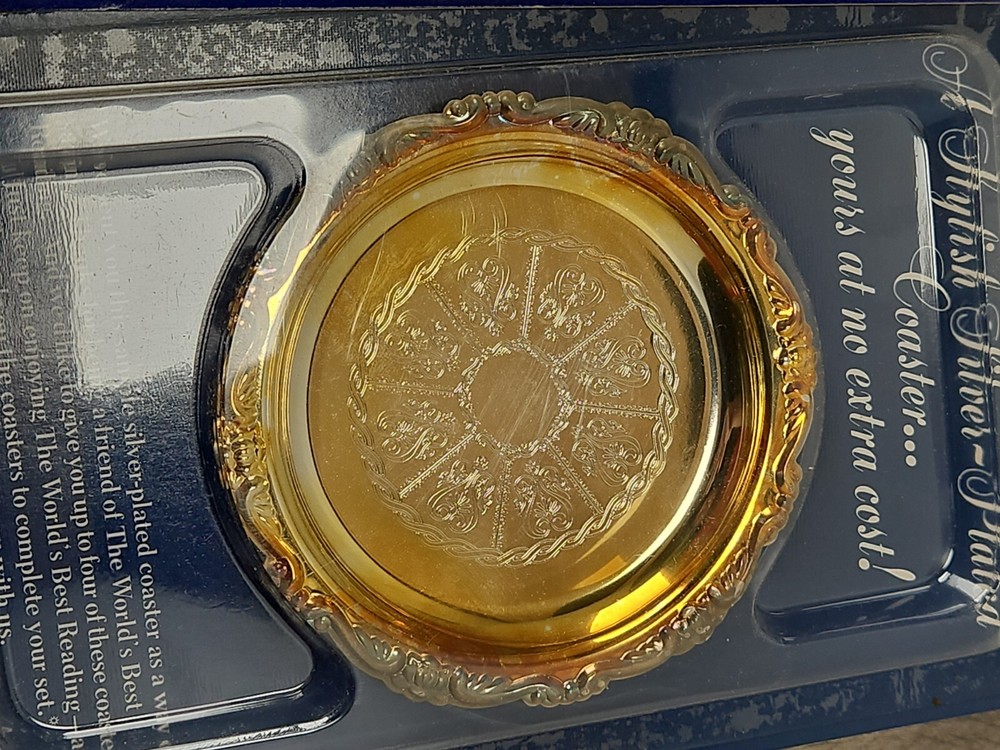 1989 Reader's Digest Silver-plated Coasters