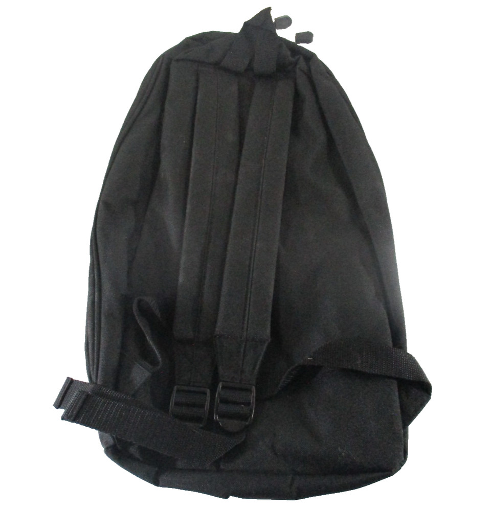 Acro Bag Black Backpack Zip Front Pocket Inner Pouch Adjustable Strap Style 3055
