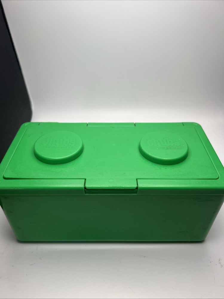Vintage Chubs Baby Wipes Lego Stackable Storage Container Green