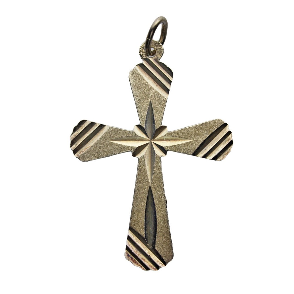 Vintage Silver Pendant Cross (DEV215-)