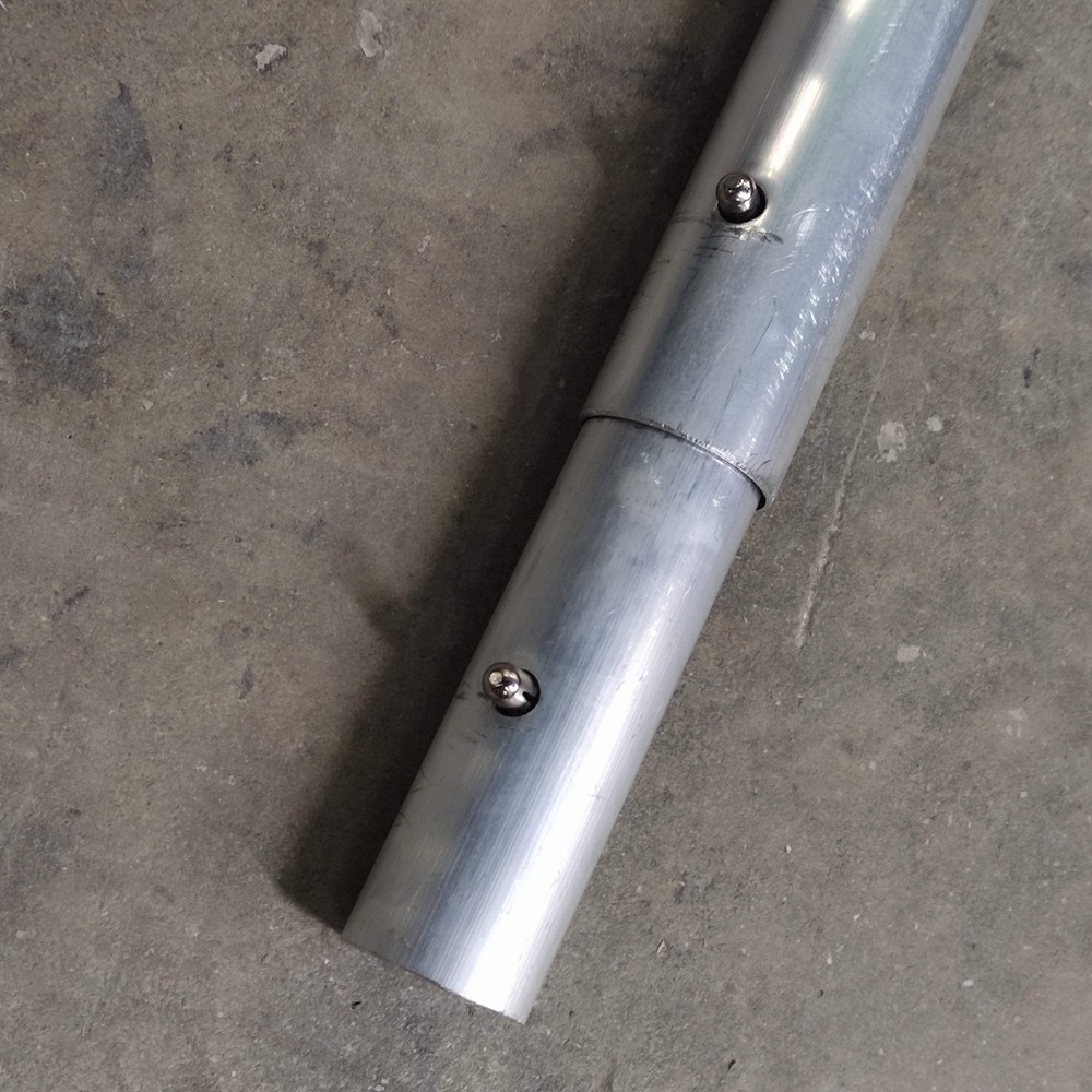 KRAFT TOOL 6' Aluminum Button Handle with Insert - 1-3/4" Diameter CC289